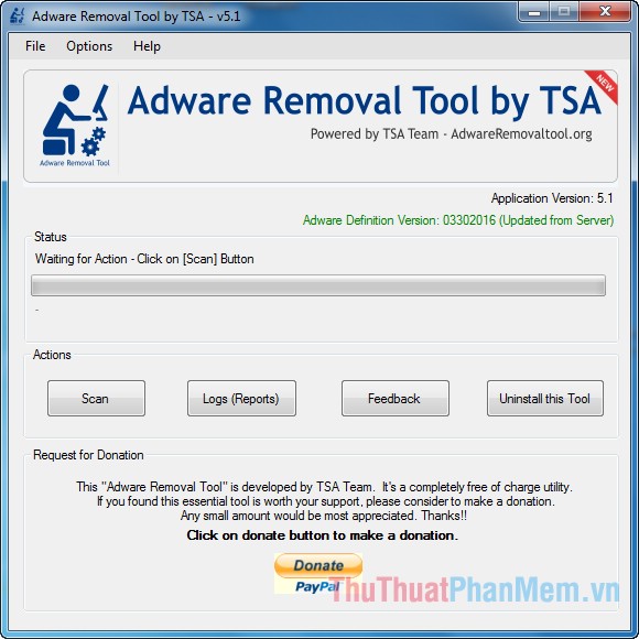 Phần mềm Adware Removal tool by TSA