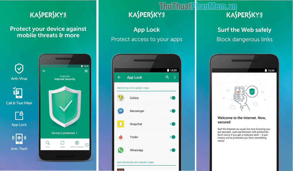 Phần mềm Kaspersky Mobile Antivirus