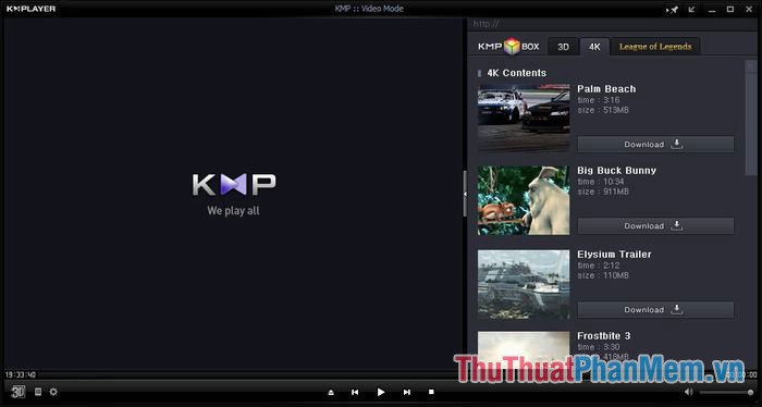 Phần mềm KMP Player
