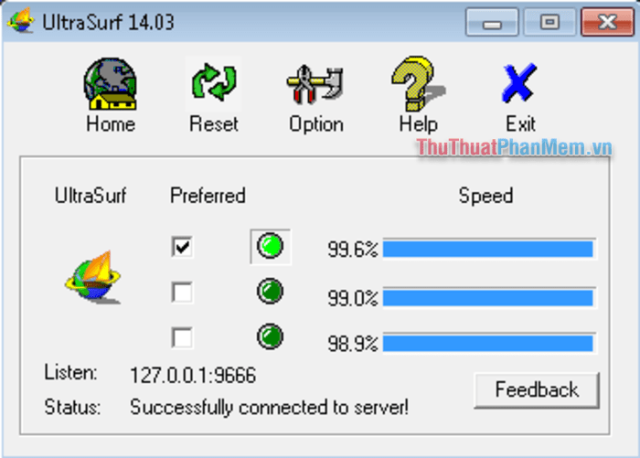 Phần mềm UltraSurf