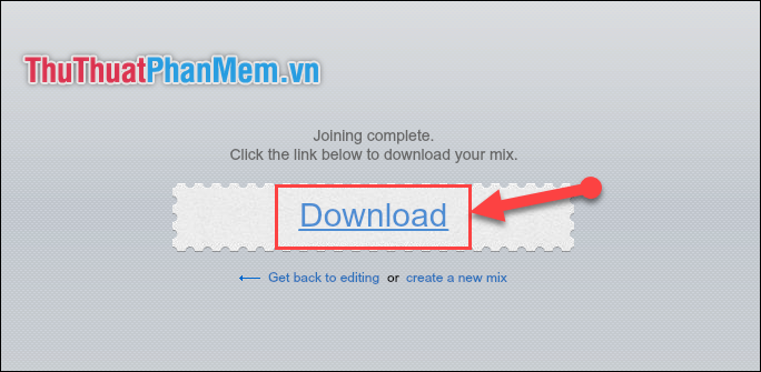 Tải file MP3 mới về máy tính bằng việc ấn vào Download