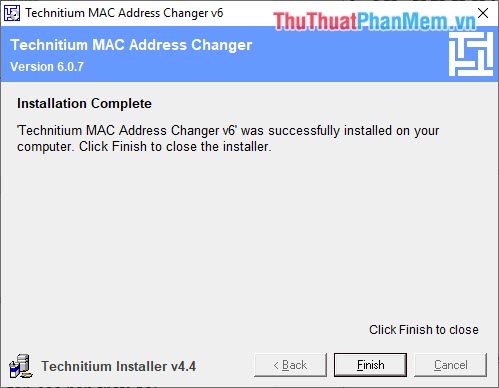 Tải phần mềm Technitium MAC Address Changer