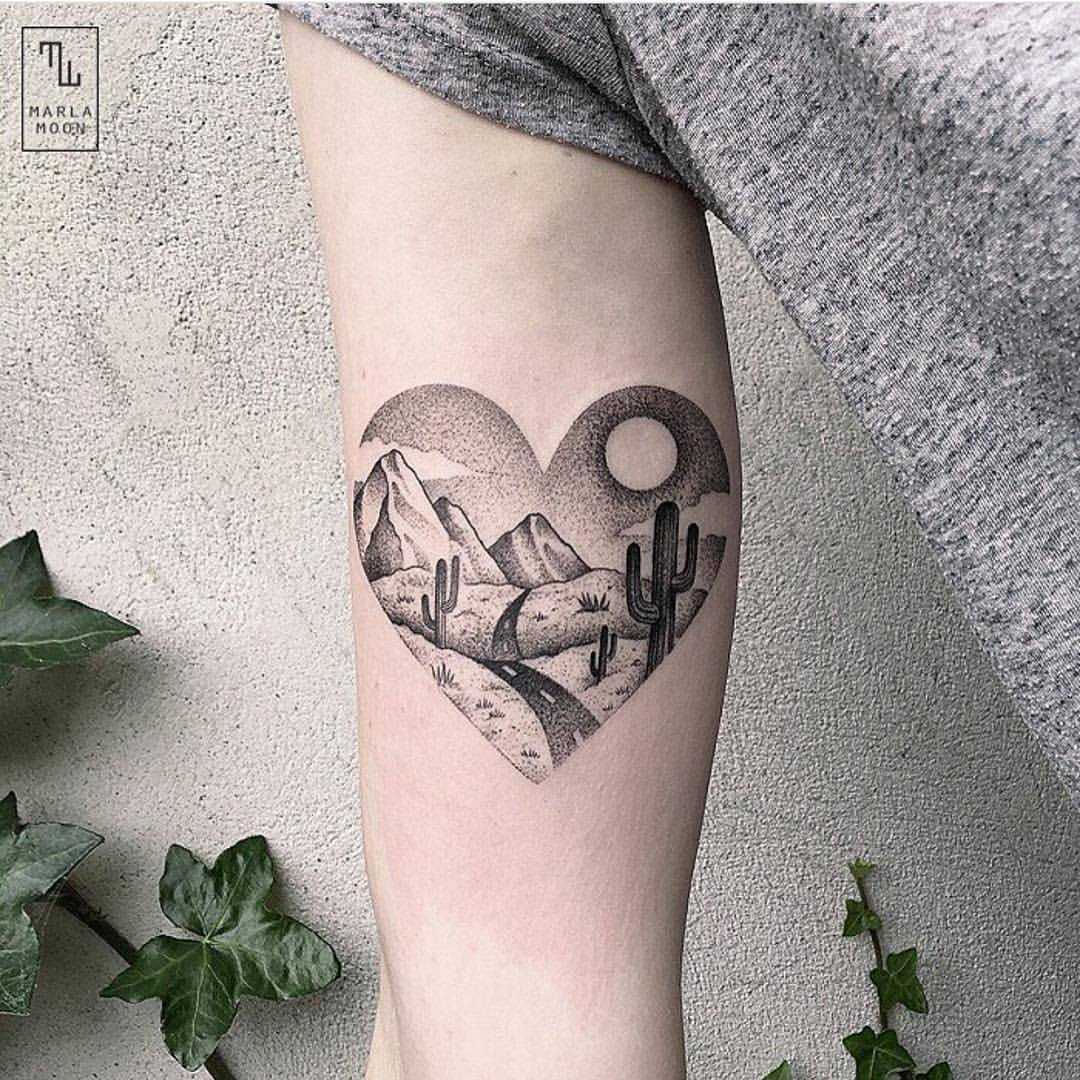 Tattoo hình trái tim sáng tạo đẹp