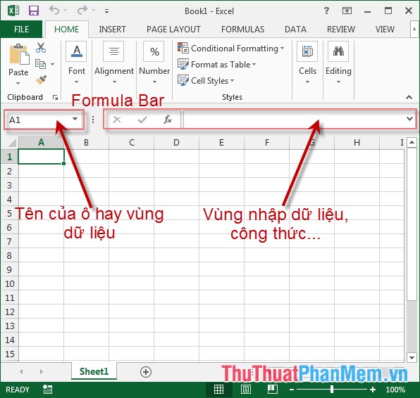 Thanh Formula Bar