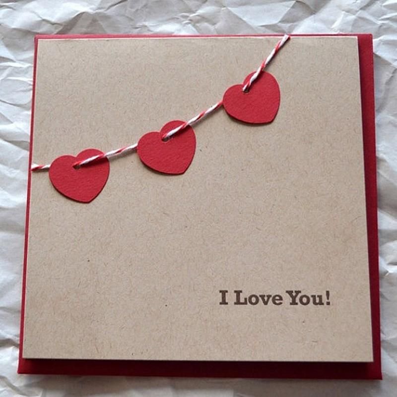 Thiệp handmade tặng vợ hoặc người yêu - I love you