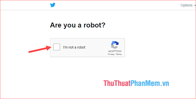 Tích chọn ô I’m not a robot