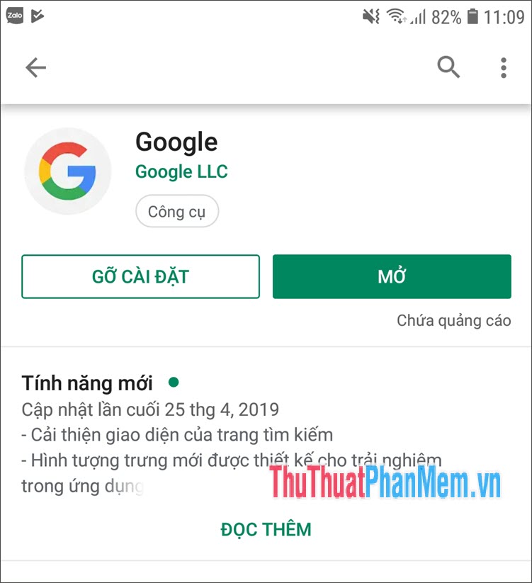 Tìm ứng dụng Google