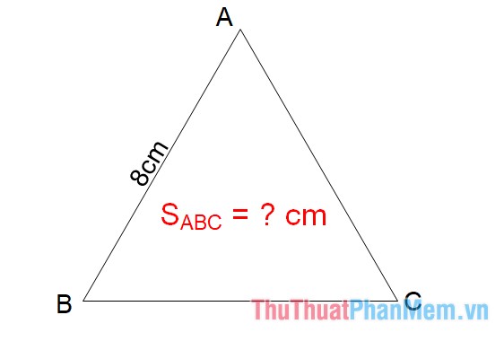 Tính diện tích tam giác đều ABC