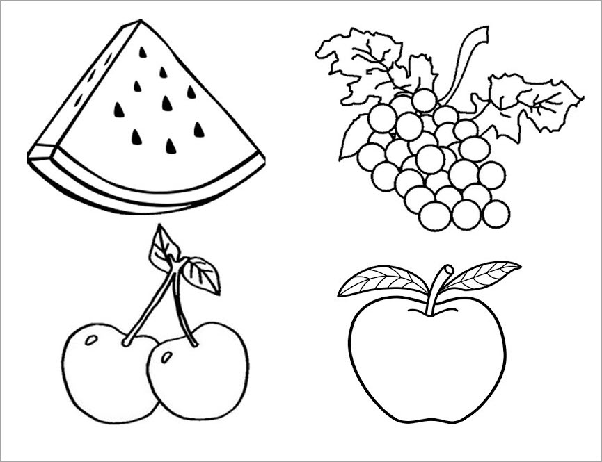 Tranh tập tô trái cây