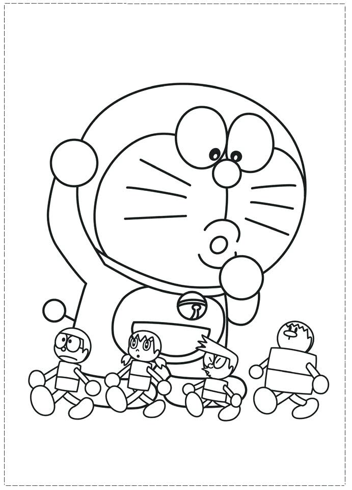 Tranh tô màu Doraemon  (33)