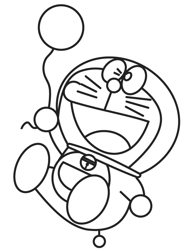 Tranh tô màu Doraemon  (78)
