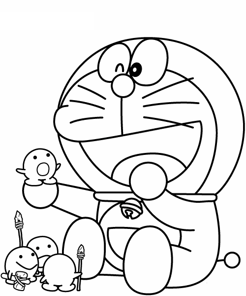 Tranh tô màu Doraemon  (79)
