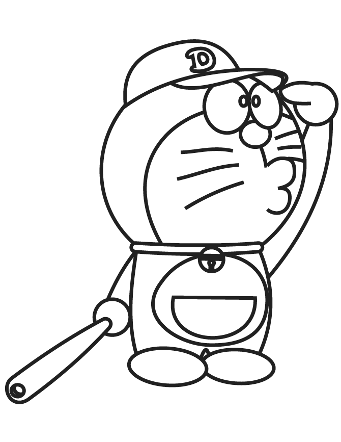 Tranh tô màu Doraemon  (84)