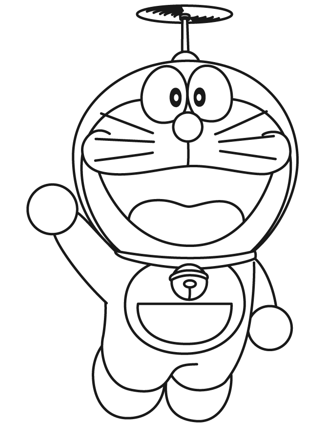 Tranh tô màu Doraemon  (87)