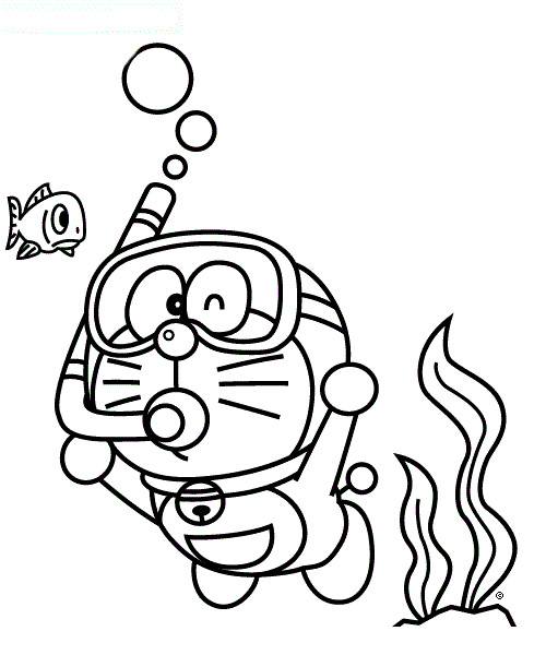 Tranh tô màu Doraemon  (95)