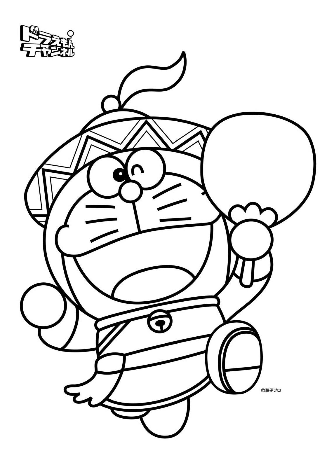 Tranh tô màu Doraemon cho bé cực đẹp