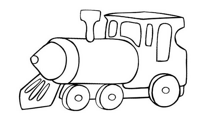 Tranh tô màu tàu hỏa cho bé 5 tuổi