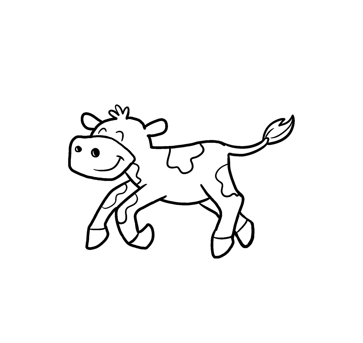 Tranh vẽ tô màu con bò