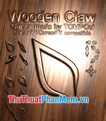 Trỏ chuột 3D Wooden Claw