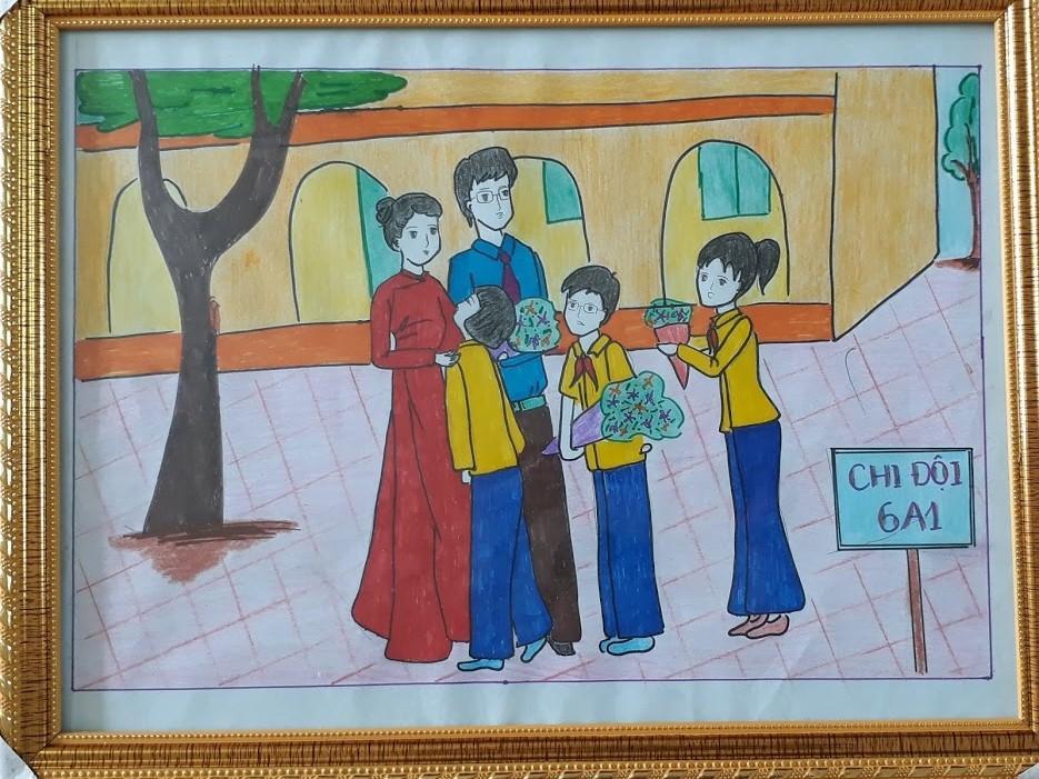 Tranh vẽ đề tài 2011, tranh ngày nhà giáo Việt Nam đẹp và