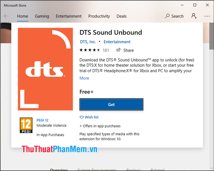DTS Sound Unbound cũng mang lại trải nghiệm âm thanh vòm khác biệt cho người dùng