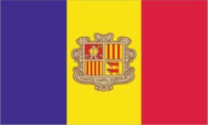Cờ các nước châu Âu - Andorra