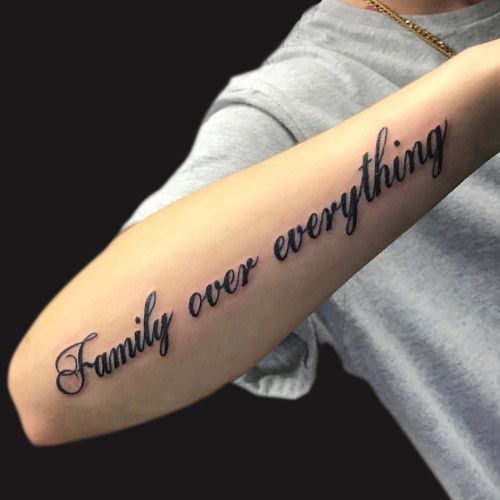 Tattoo Family Is All over everything