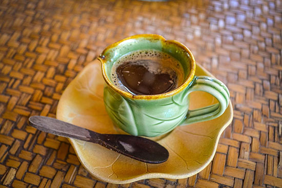 Một tách cà phê chồn được bán tại Bali