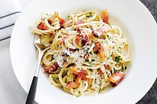 Biến tấu hấp dẫn thơm ngon với món mì Spaghetti Carbonara