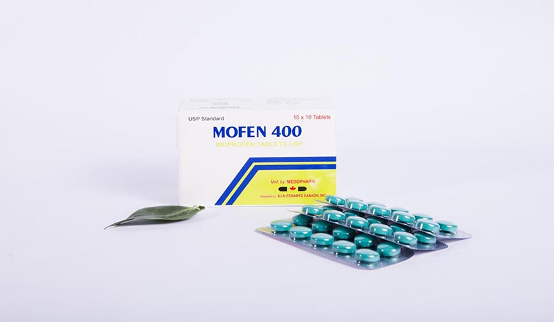 Mofen 400 là sản phẩm của công ty MEDOPHARM, có tác dụng nhanh trên nhưng cơn đau nhẹ